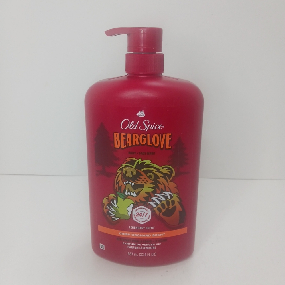 Old Spice Bearglove Body Wash Crisp Orchard Scent 33.4 fl oz New